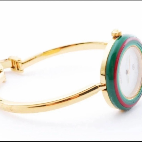 GUCCI 14k Gold Lated Rare Vintage WATCH โ๏ธ SO FUN AND COLORFUL. - Picture 4 of 7